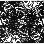 Black Lost Unknows, 2013. Archival inkjet monotype on rag paper. 22" x 17".