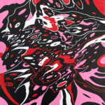 Destroyer’s Song 6, 2023. Acrylic on canvas. 12” x 12”.